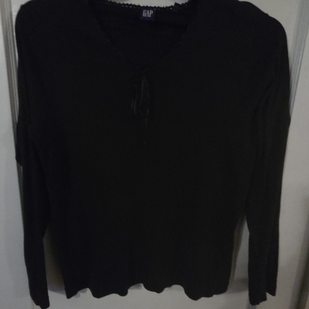 GAP Women's Black Long Sleeve Top